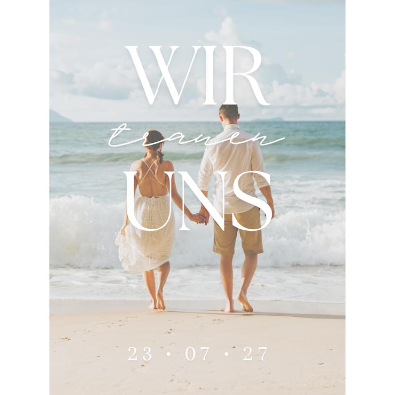 Wir trauen uns grosses Foto schlicht