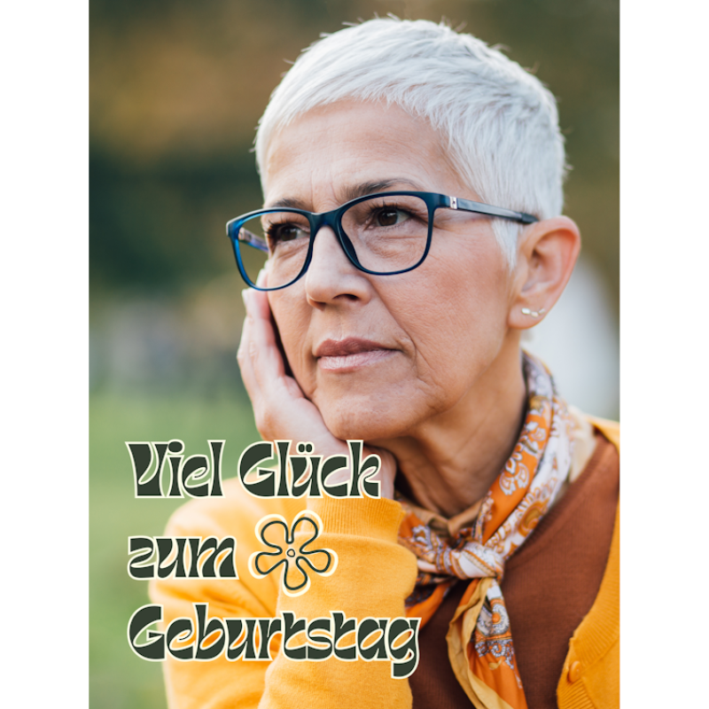 Viel Glück zum Geburtstag schlicht grosses Foto