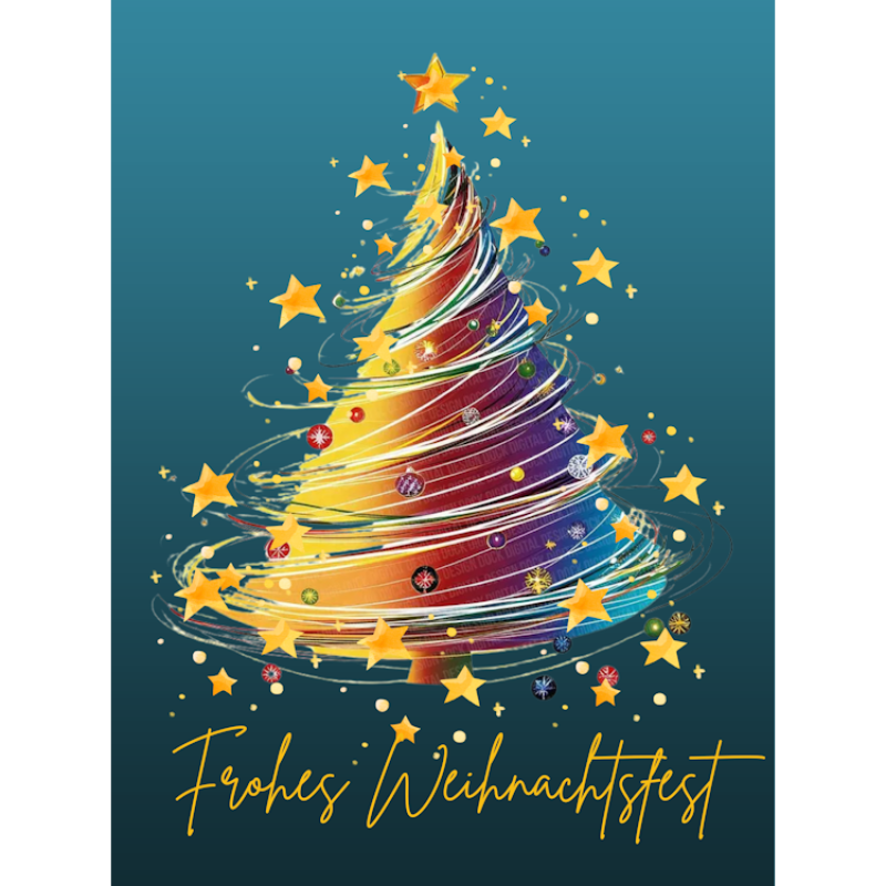 Frohes Weihnachtsfest moderner Grafikbaum