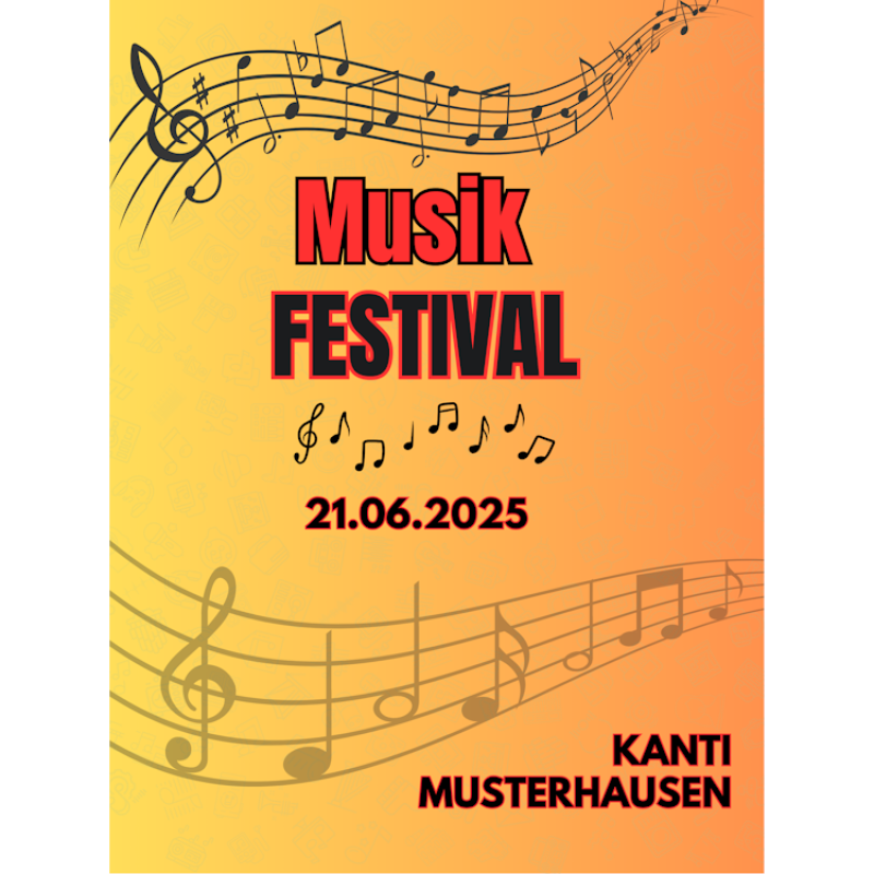 Musikfestival oranger Hintergrund